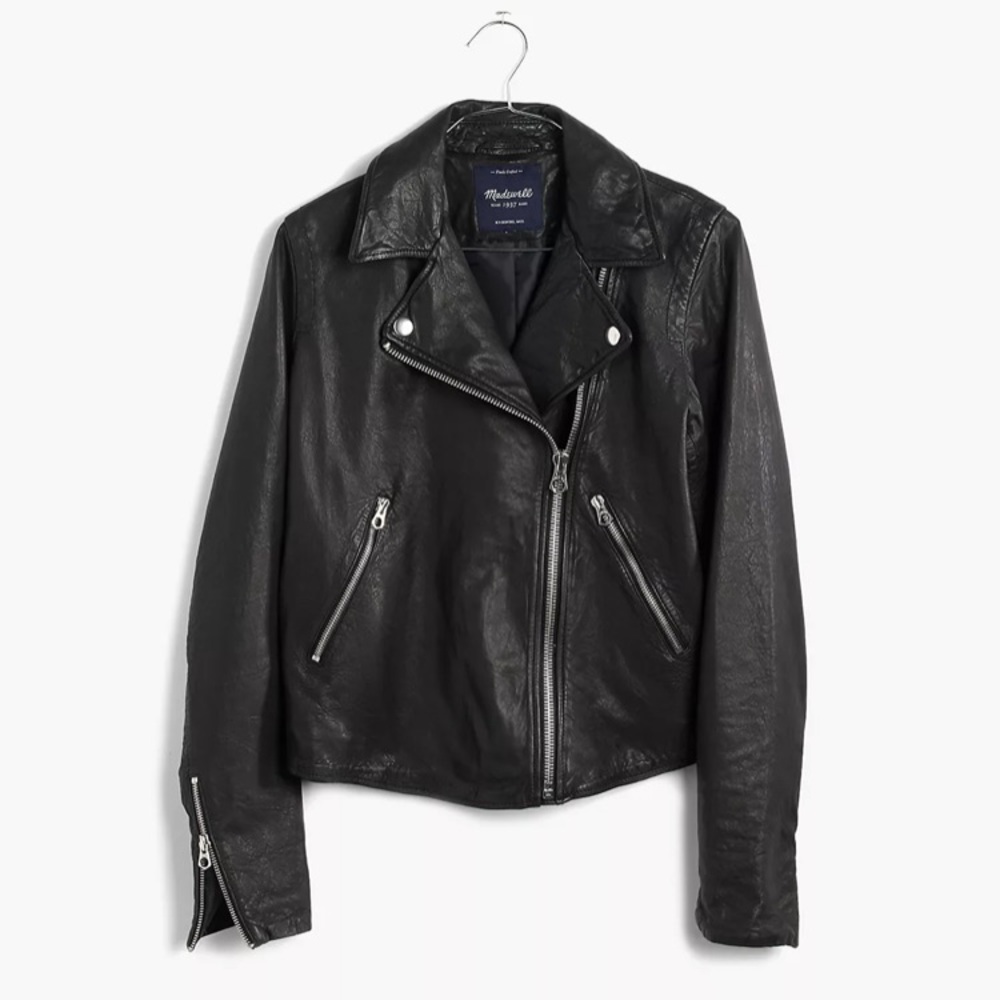 Madewell Washed Leather Motorcycle Jacket